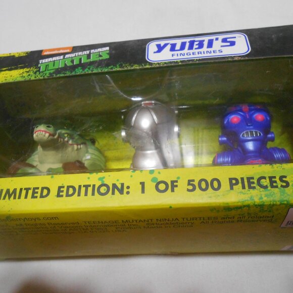 NEW TMNT nickelodeon Yubi's Fingerines LE 1 of 500 pcs Leatherhead Kraang Mouser - Picture 5 of 9